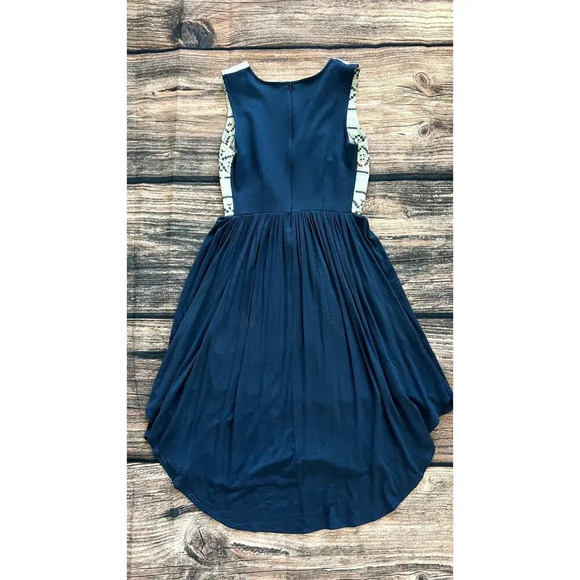 Anthropologie Dolan Women's XS‎ Blue Boho Aztec Embroidered Dress - Picture 3 of 3